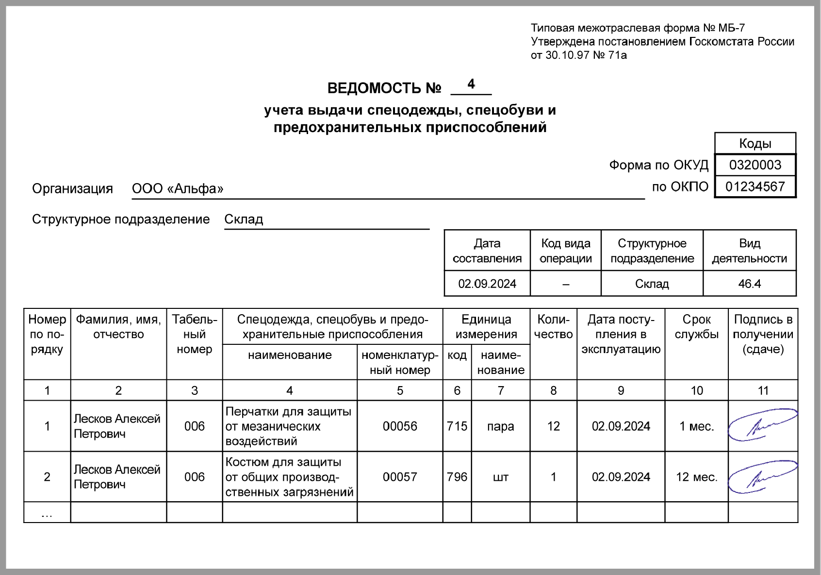 Стоимость в оперативном учете не совпадает с учетной 1с